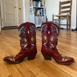 Tony Lama | Shoes | Tony Lama Leather Vintage Woman Floral